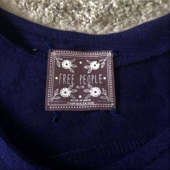 Free People Dark Navy Sequin Cami / Top - Picture 4 of 9